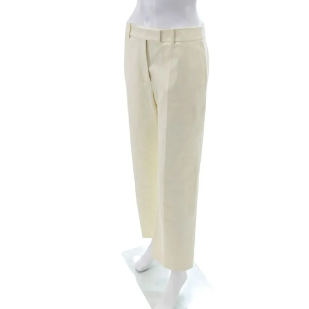 Renggli Womens Dress Pants Ivory 100% Cotton Size 6